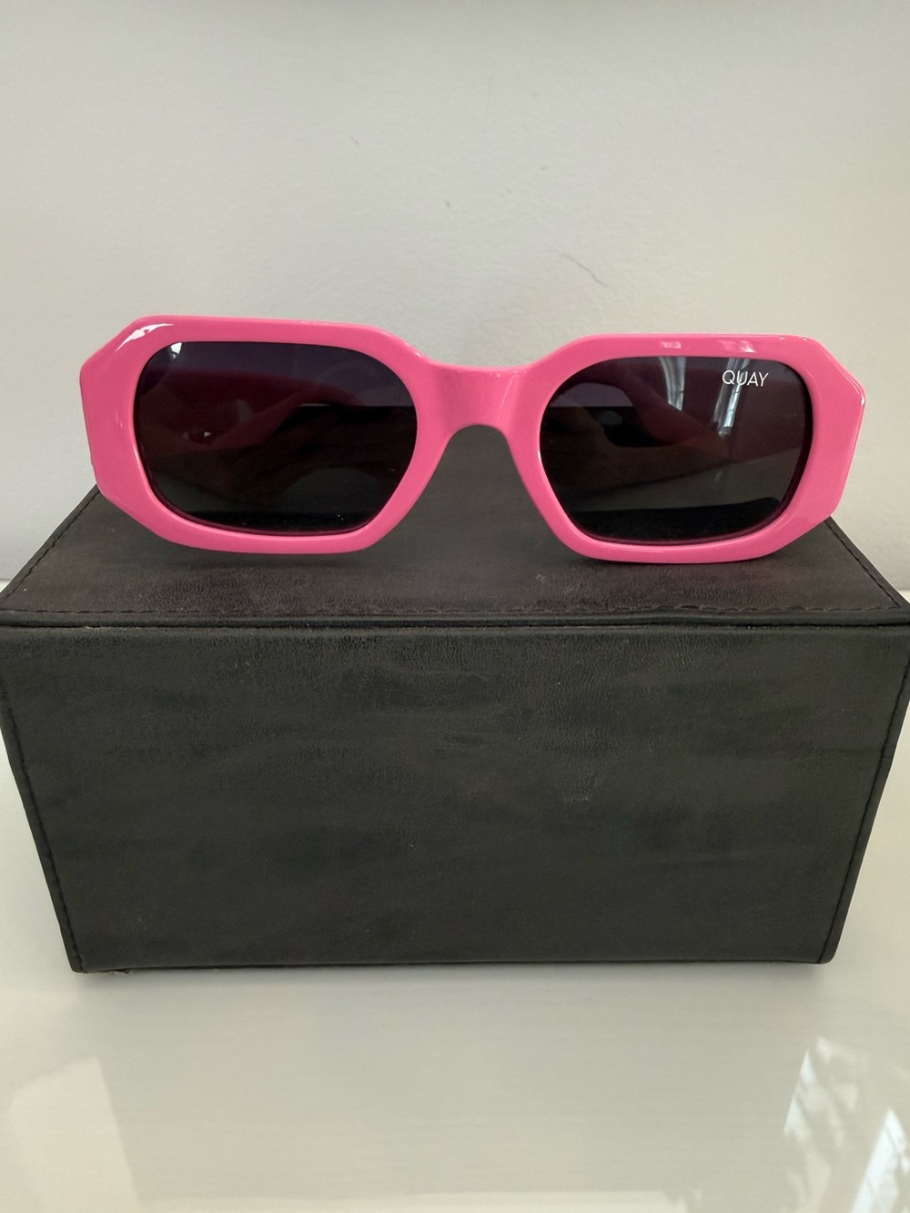 Quay Australia Hyped Up Sunglasses- Hot Pink neon summer colorful